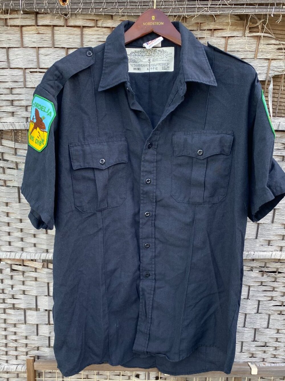 Vintage Cordelia California Fire Department Shirt District Patch Solano 2001